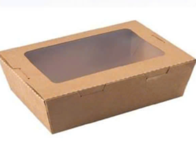 Hộp giấy kraft cửa sổ 500ml